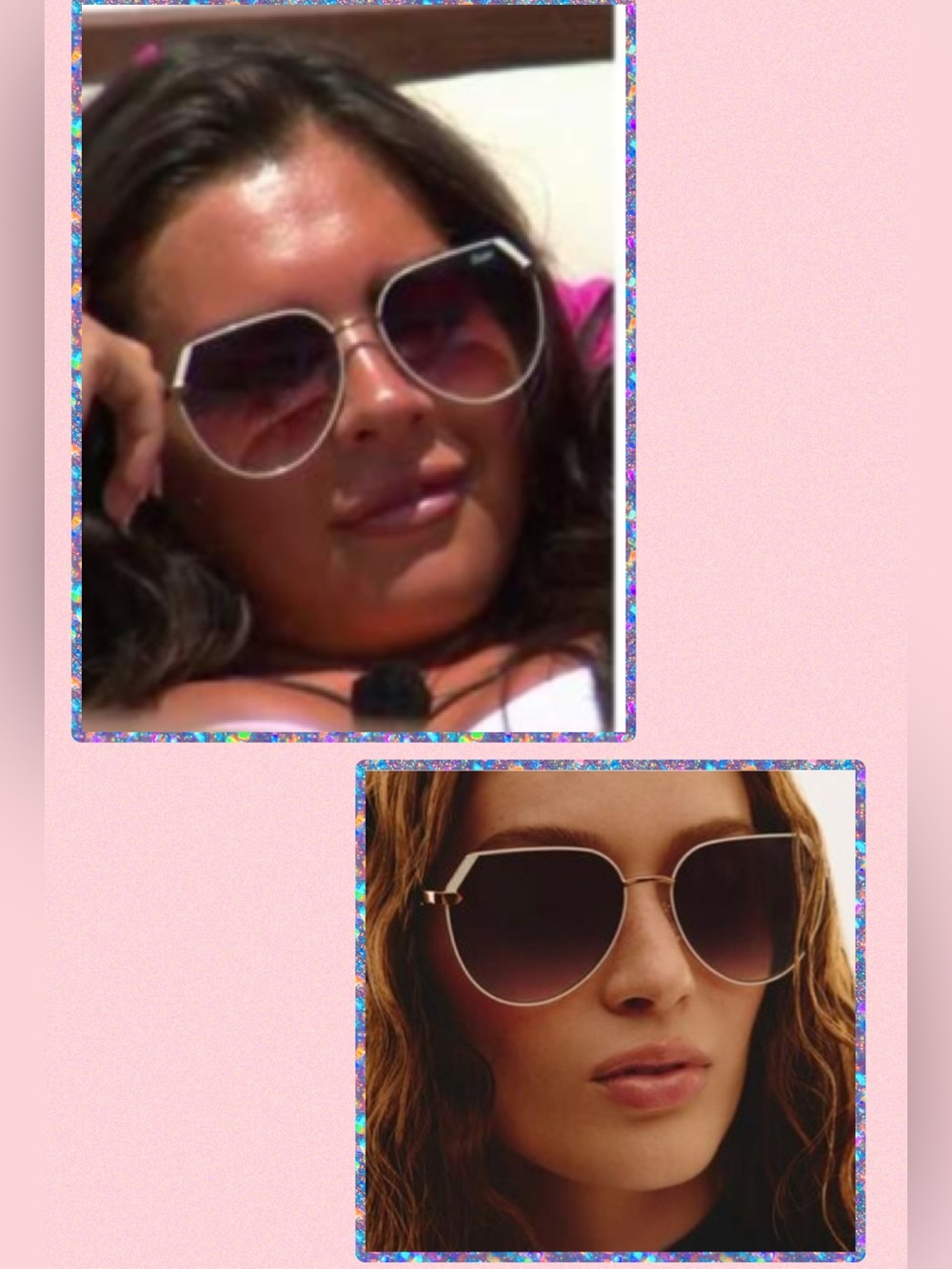 🆕 Quay Main Character White/Gold Sunglasses (paperwork, case, cleaning rag) - Picture 3 of 17